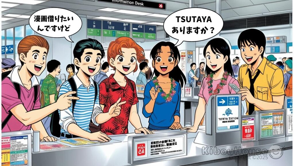 ツタヤ漫画レンタル【東京】店舗の探し方