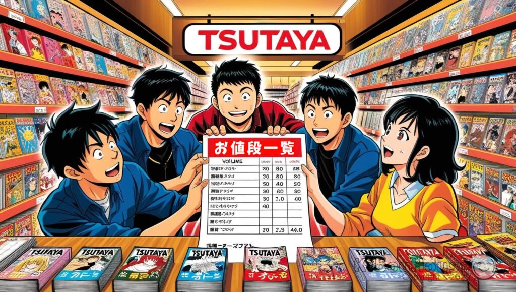 店舗での漫画レンタル料金【東京】