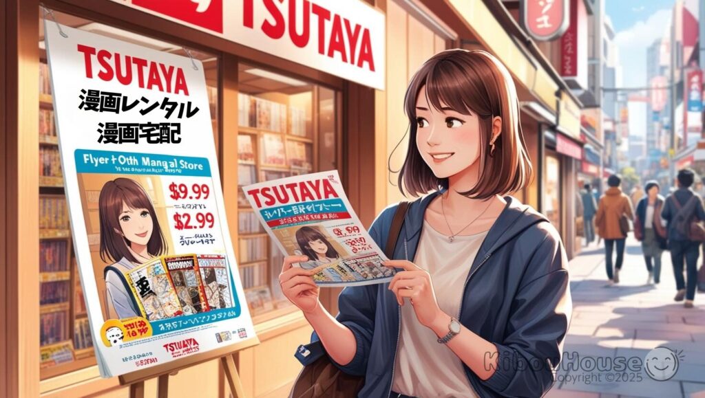 TSUTAYA漫画レンタルは店舗と宅配がある