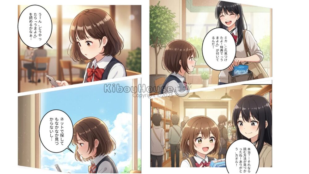 うまよん　どこで読める
